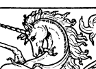 Unicorn rampant (единорог восстающий). “A Complete Guide to Heraldry” by Arthur Charles Fox-Davies